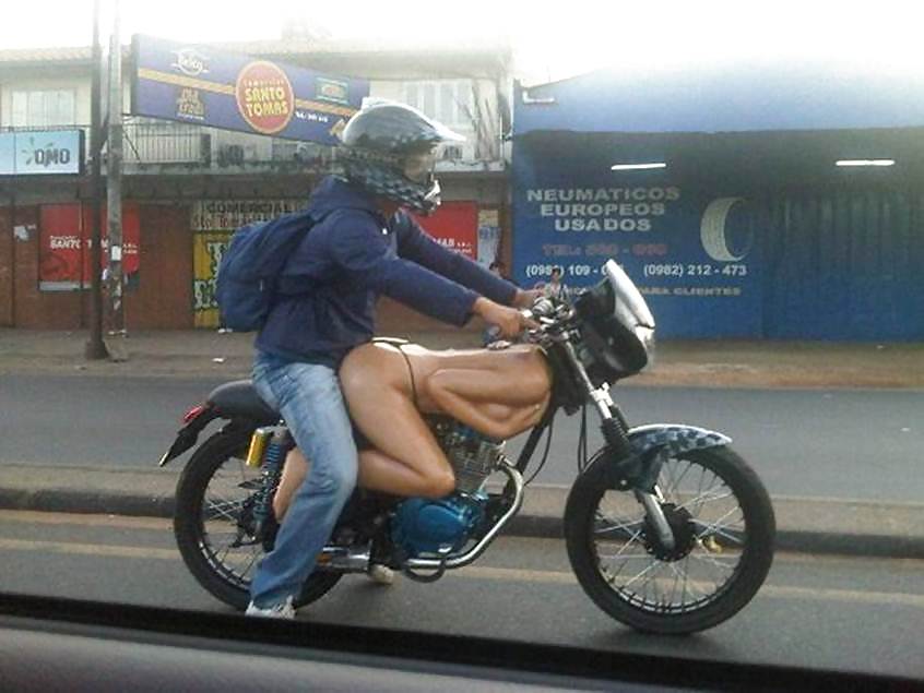 riding dildo on motorcycle