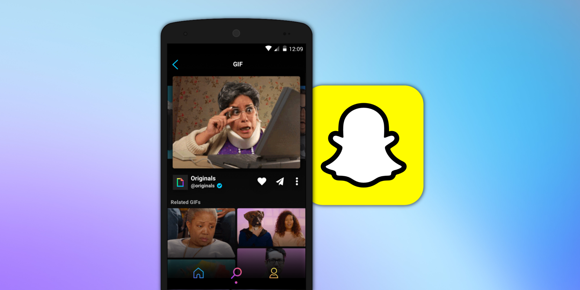chris aguiar add how to send gif in snapchat photo