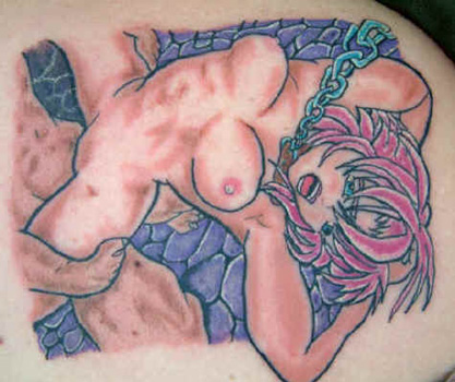 Best of Anime girl vagina tattoo