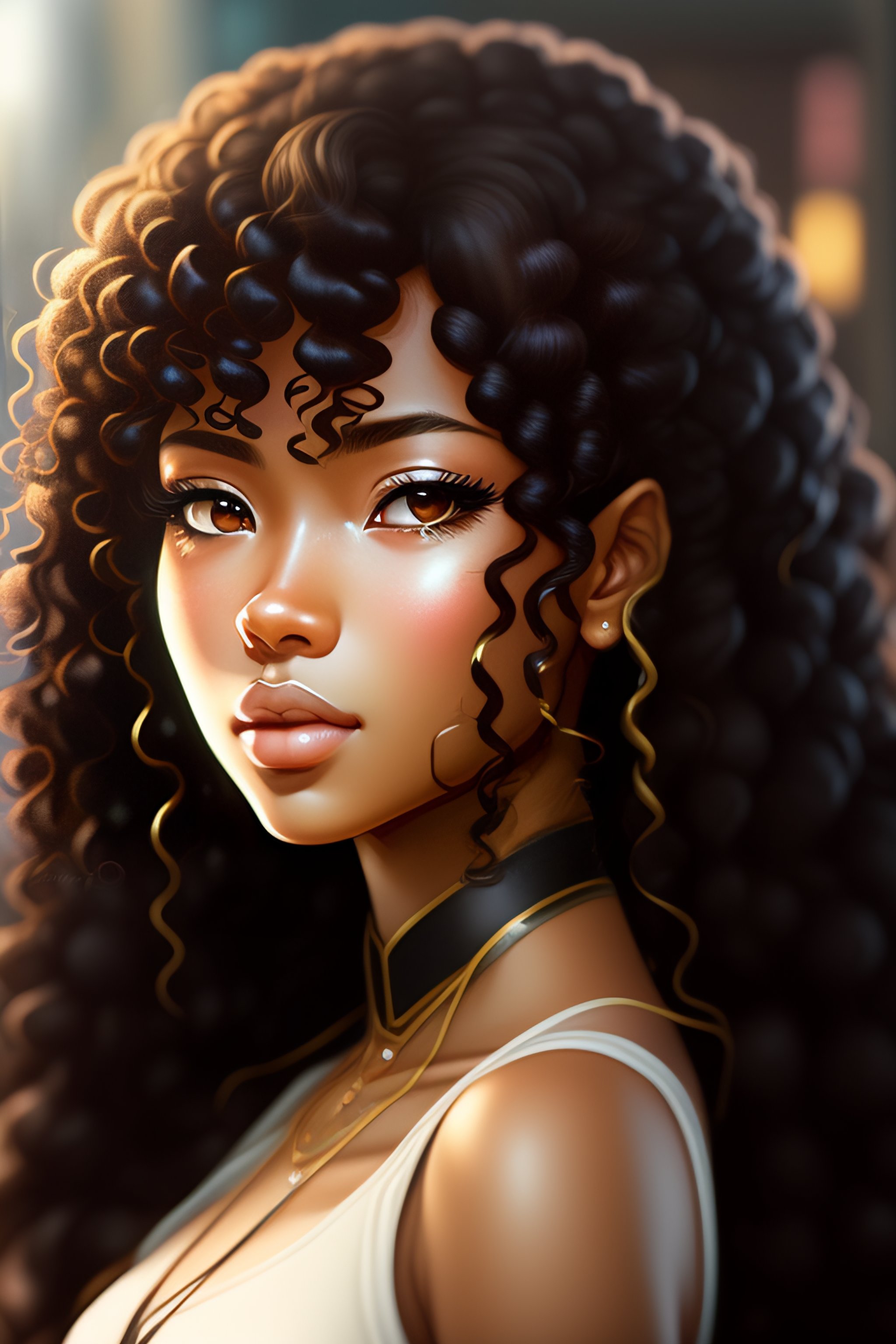 derek brandi share anime female curly hair photos