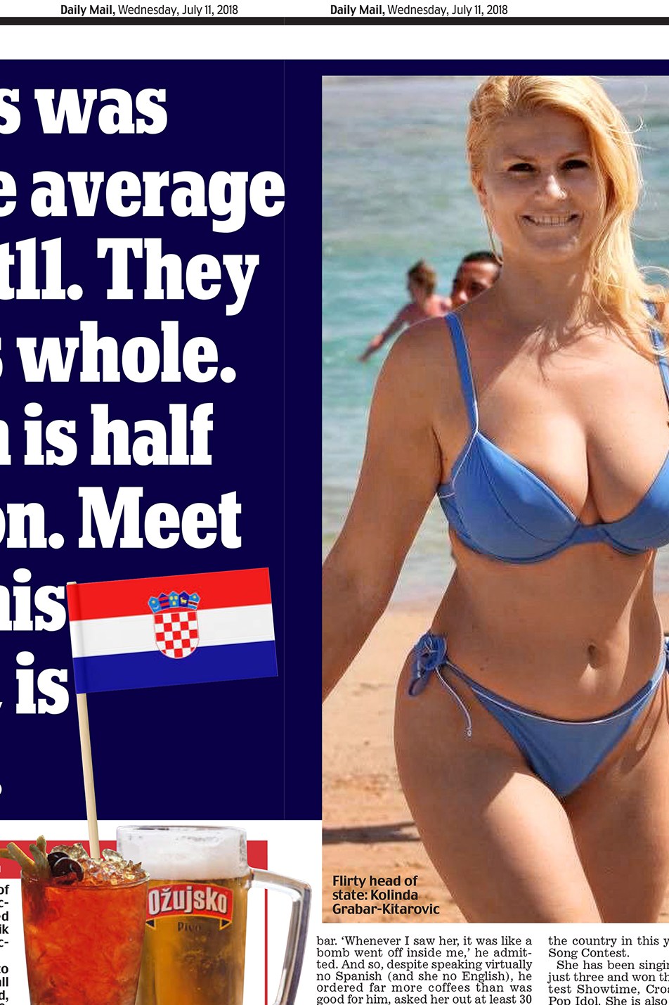 dai xi recommends President Of Croatia In Bikini