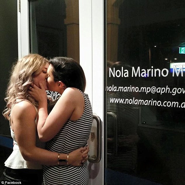 passionate lesbian kissing