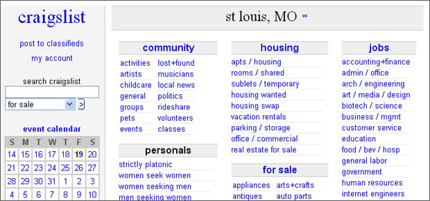 craigslist st louis login