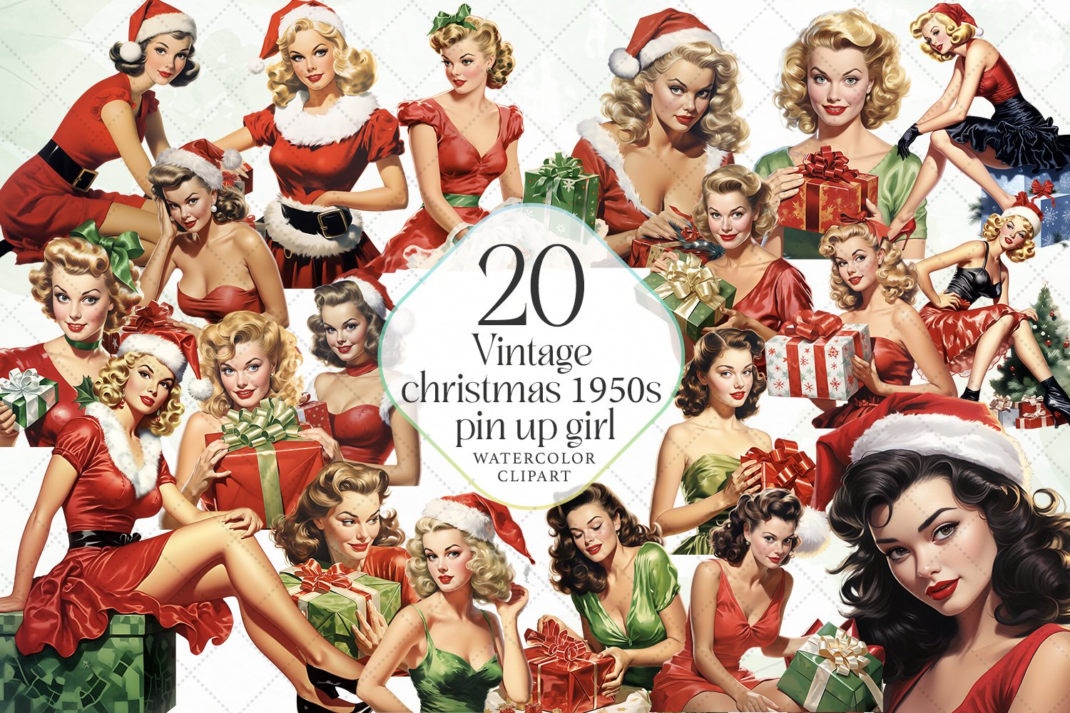 dave dietzel add photo 1950s vintage christmas pin up