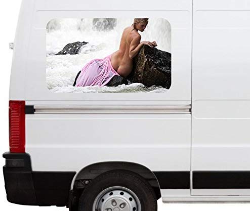 nude woman on truck