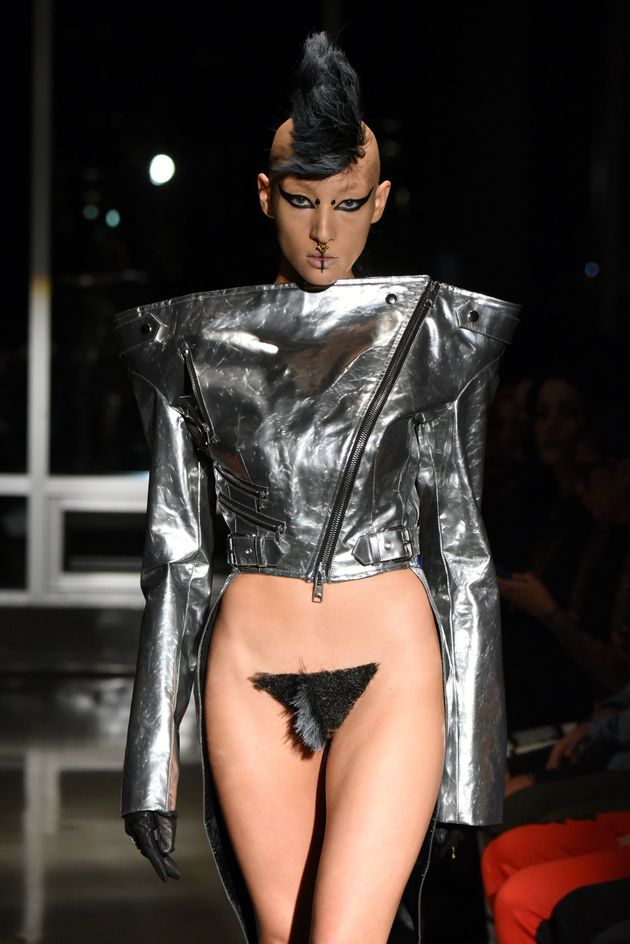 adam selden recommends pubic hair fashion show pic