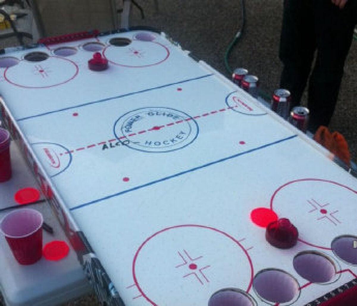 dana schaffer recommends air hockey drinking game pic