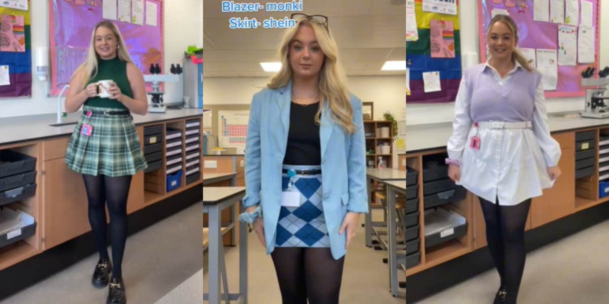 annelise hall recommends teachers in short skirts pic