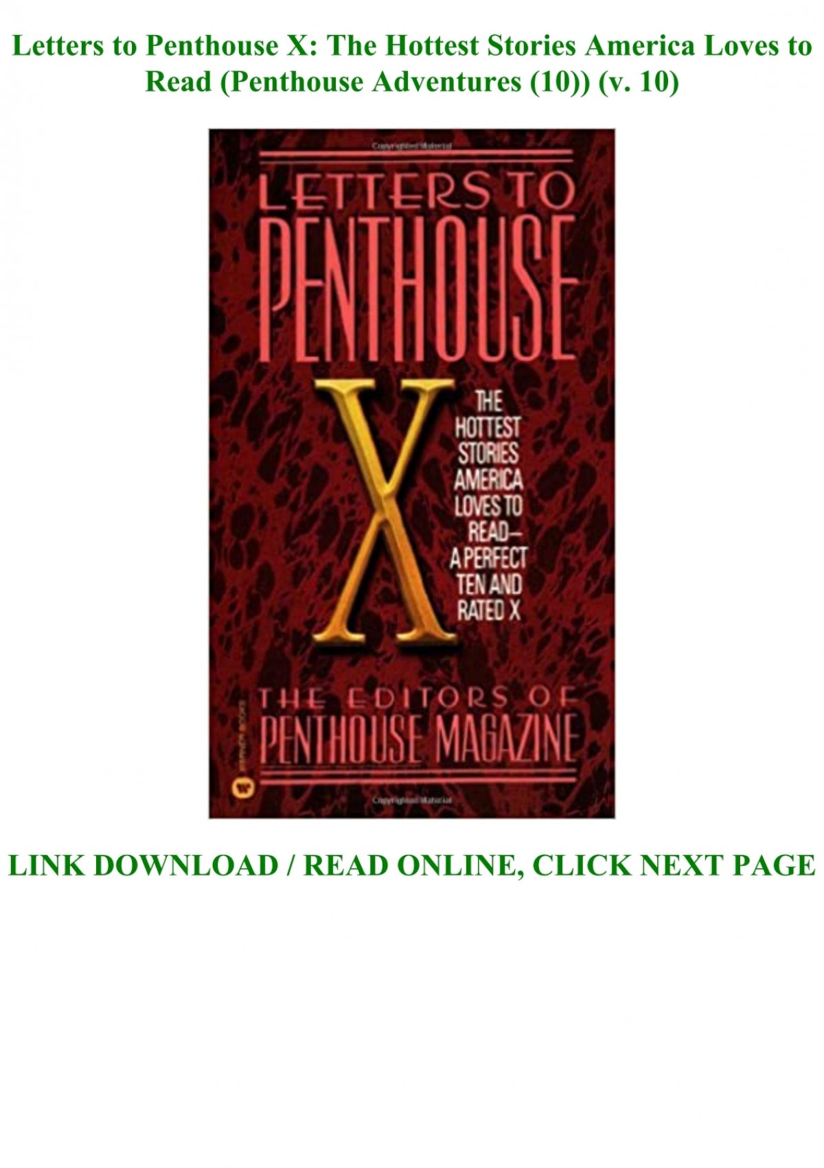 Best of Penthouse forum letters online