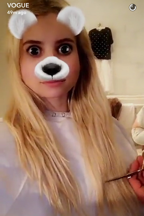 april gust recommends emma roberts snapchat pic