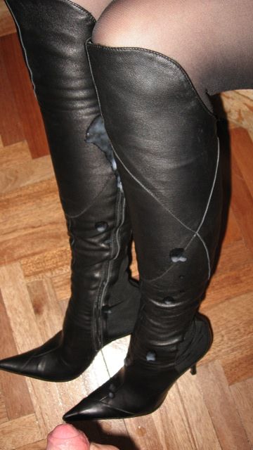 briana rankin share cum on leather boots photos