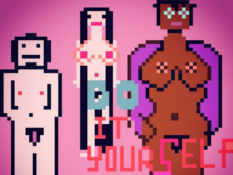 Pornhub Logo Pixel Art uomo vic