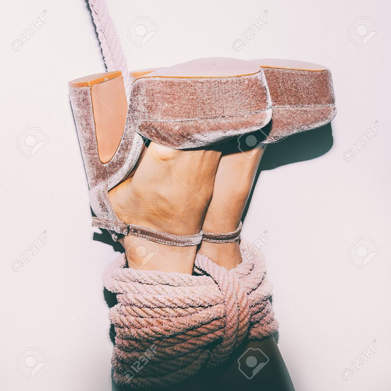 chrissy bond add women tied up in high heels photo