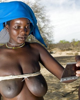 African Tribal Women Naked asshole tattoo