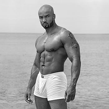 Nude Buff Black Men head naked