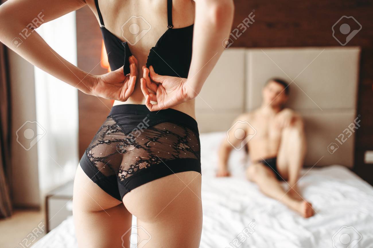 women taking off underwear