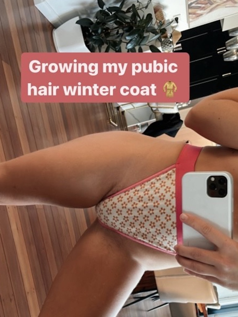 annira bodden recommends pubic hair poking out pic