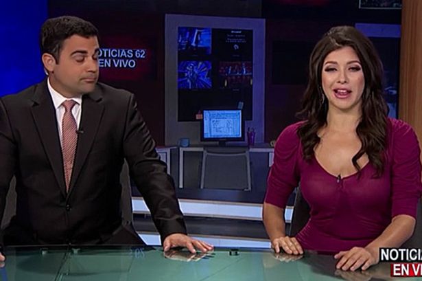 news reporter nipple slip