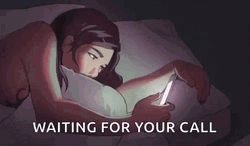 Best of Waiting for your call gif