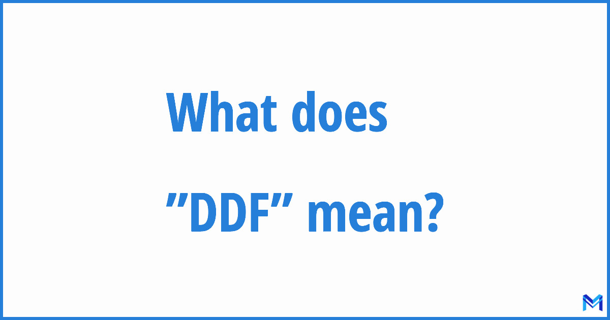 dinnia digennaro recommends What Is Ddf Stand For