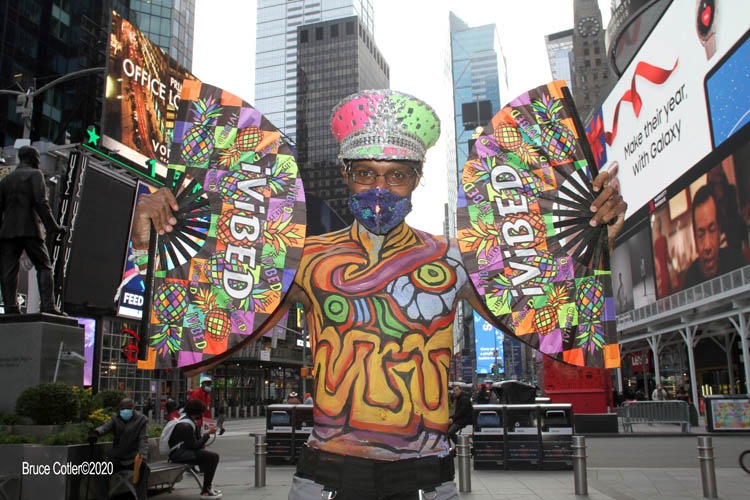 body painting nyc times square