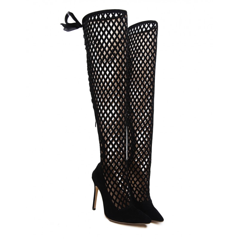 becky gift recommends Knee High Cage Boots