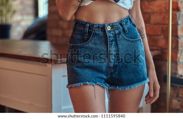 dina osman add sexy jean shorts photo