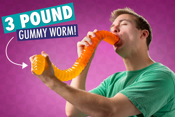 angie antrobus share 2 foot long gummy worm photos