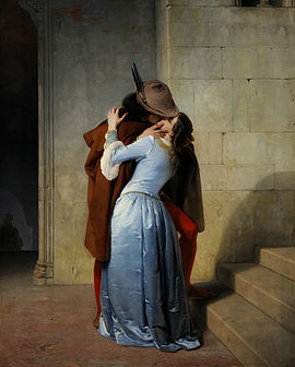 debi doyle add man kissing woman painting photo