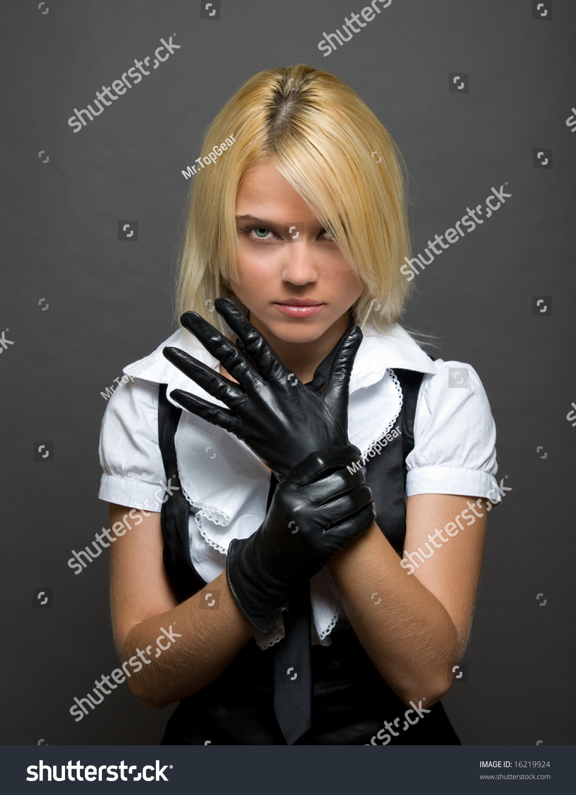 Best of Girls in leather gloves