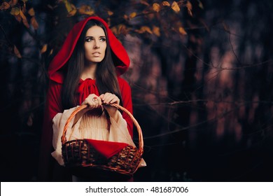 Little Red Riding Hood Photoshoot in motion