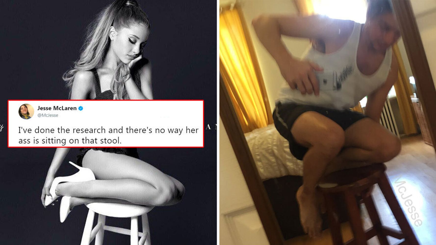 clinton marlow recommends ariana grande no butt pic