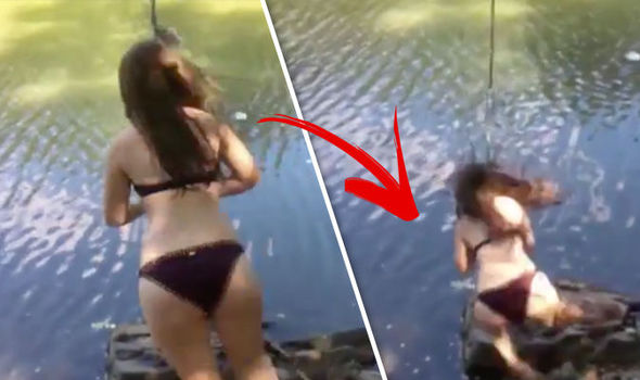 alex mix add bathing suit falls off video photo