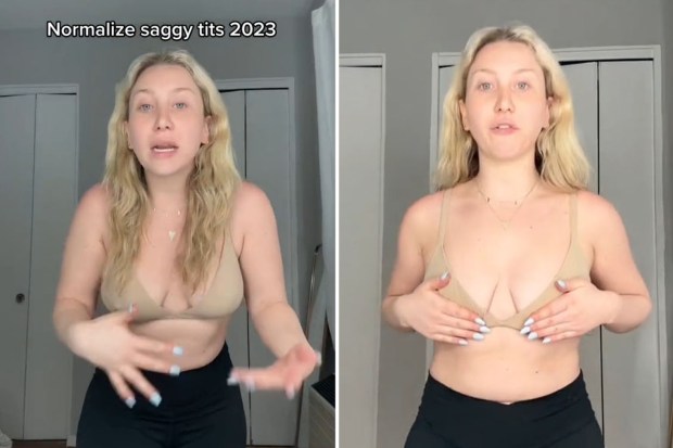 dominique budd recommends Long Skinny Saggy Tits