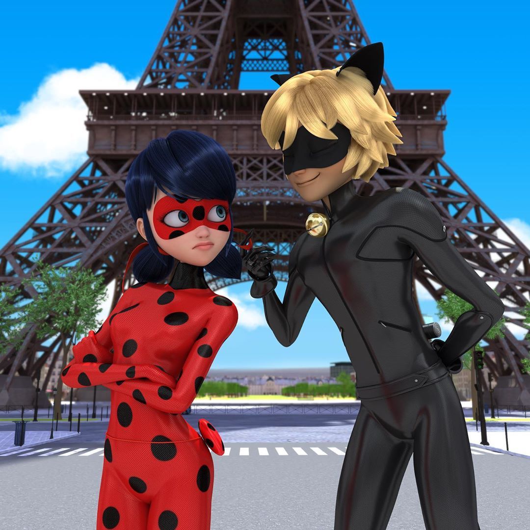 photos of ladybug and cat noir