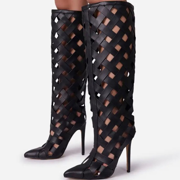 cam prime recommends Knee High Cage Boots