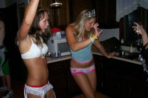 Sexy Drunk College Girls hotel lady