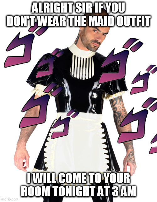 billy yazzie add photo maid outfit meme