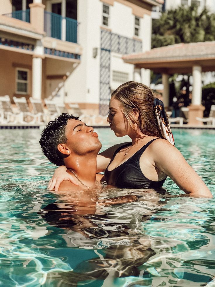 daniel taggart share couple pool pics photos