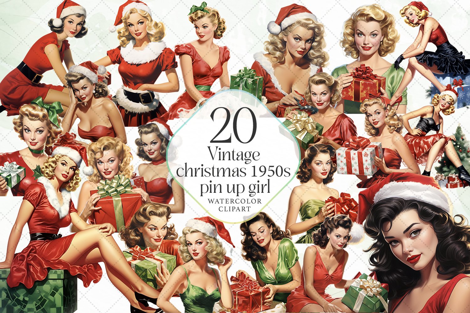 angel pitts share vintage christmas pin up girl images photos