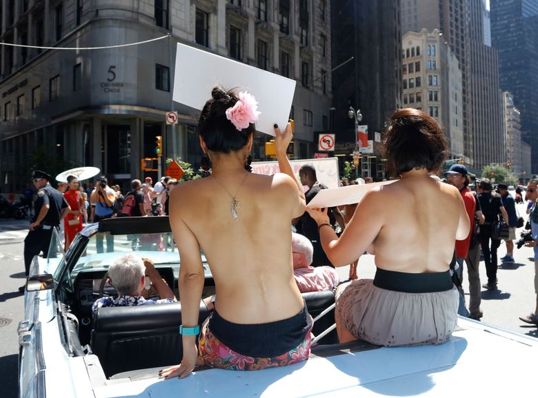 dan lounsbury add go topless parade new york photo