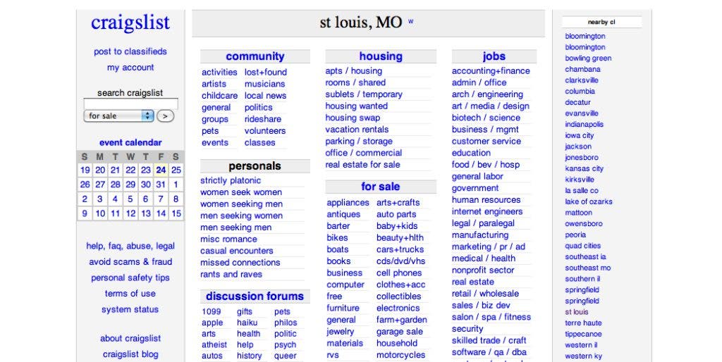 cynthia o recommends Craigslist St Louis Login