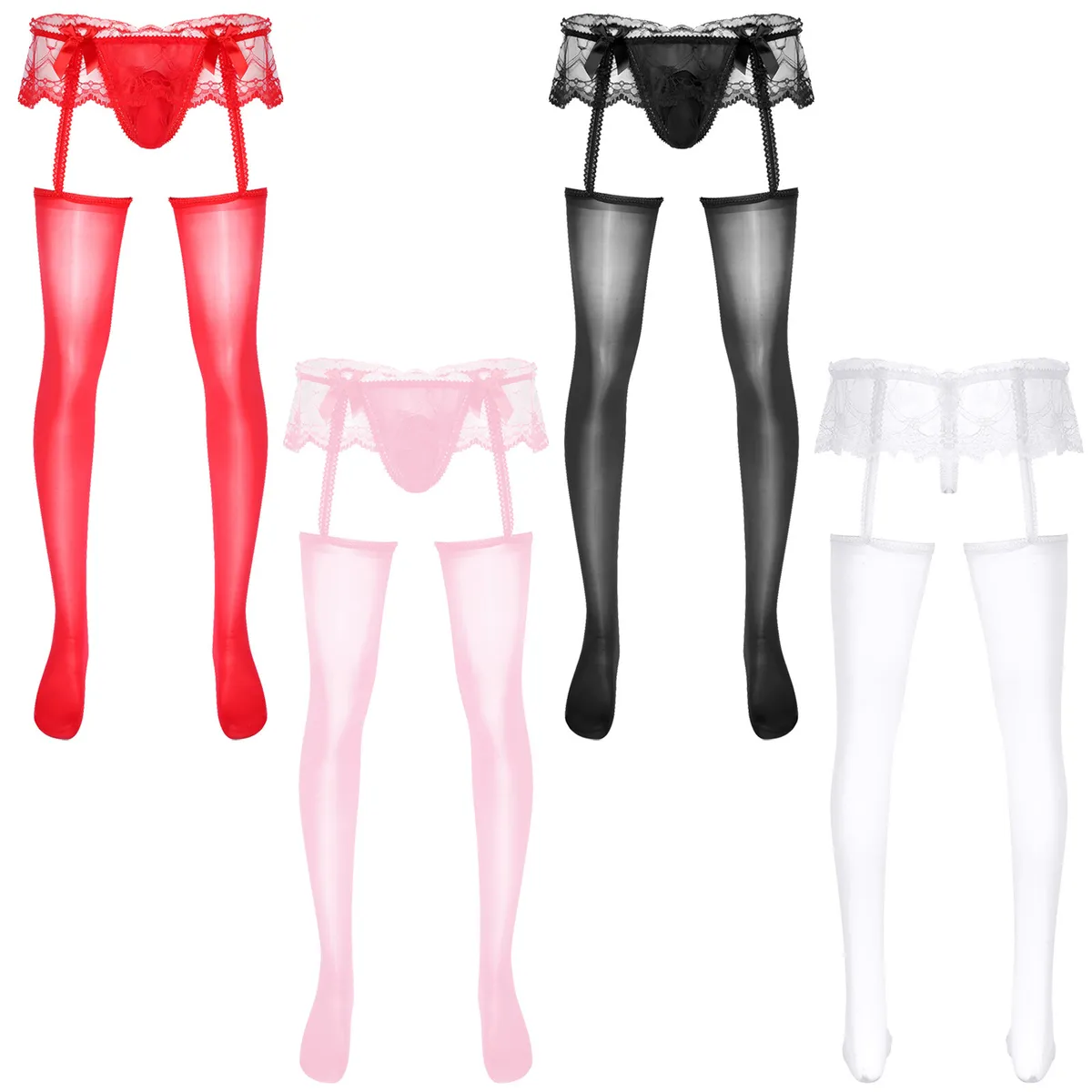 Crossdressers In Garter Belts and batton