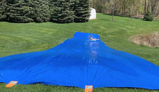 darvesh singh share pictures of a slip and slide photos