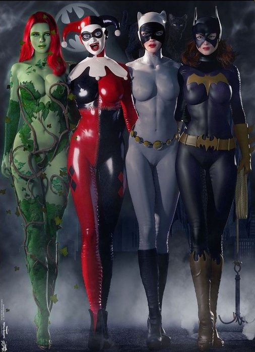 arushi dahal recommends harley quinn and poison ivy hot pic