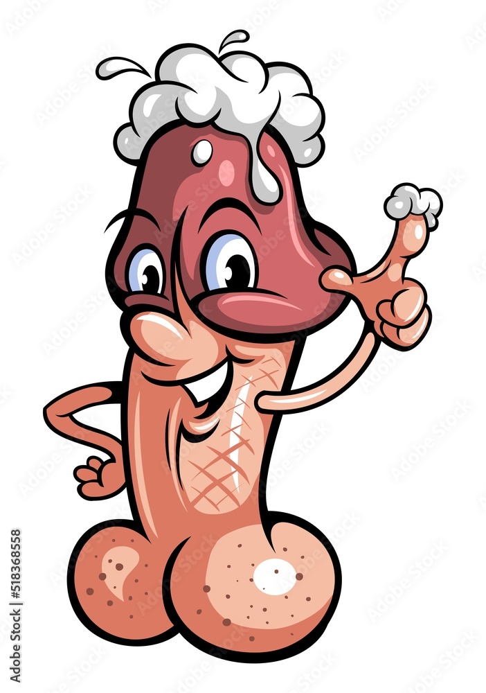 cartoon picture of a penis