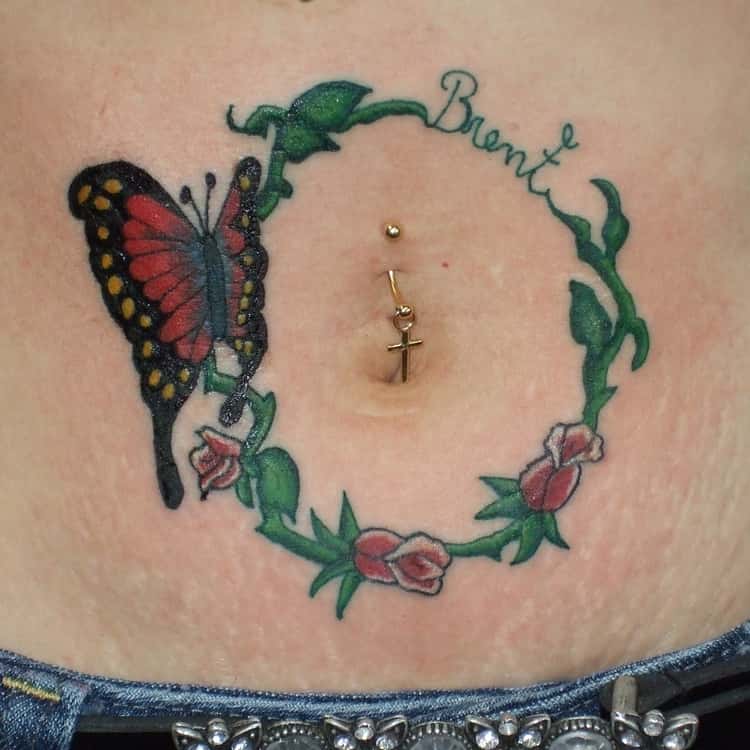 carson mcfarlane recommends Butterfly Belly Button Tattoo