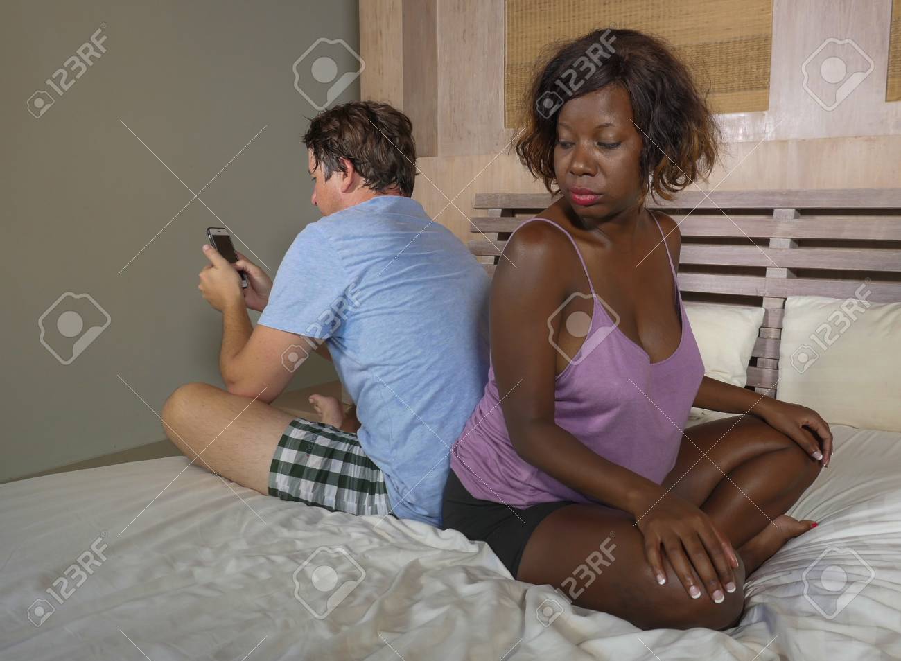 White Wives Cheating With Black Men is hungry