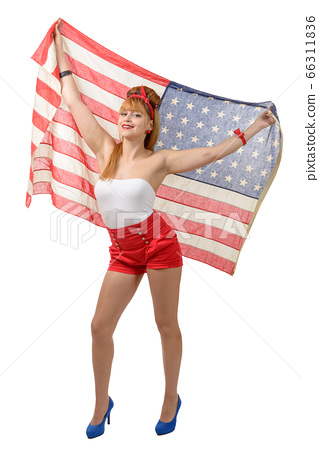 ben overton recommends Hot Girl Holding American Flag