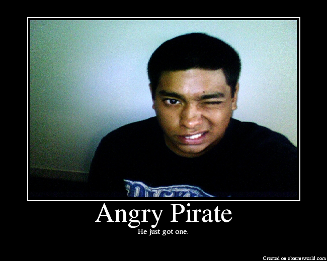 the angry pirate position